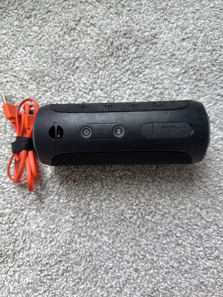 JBL Flip 4 Portable Bluetooth Speaker - Black, Waterproof