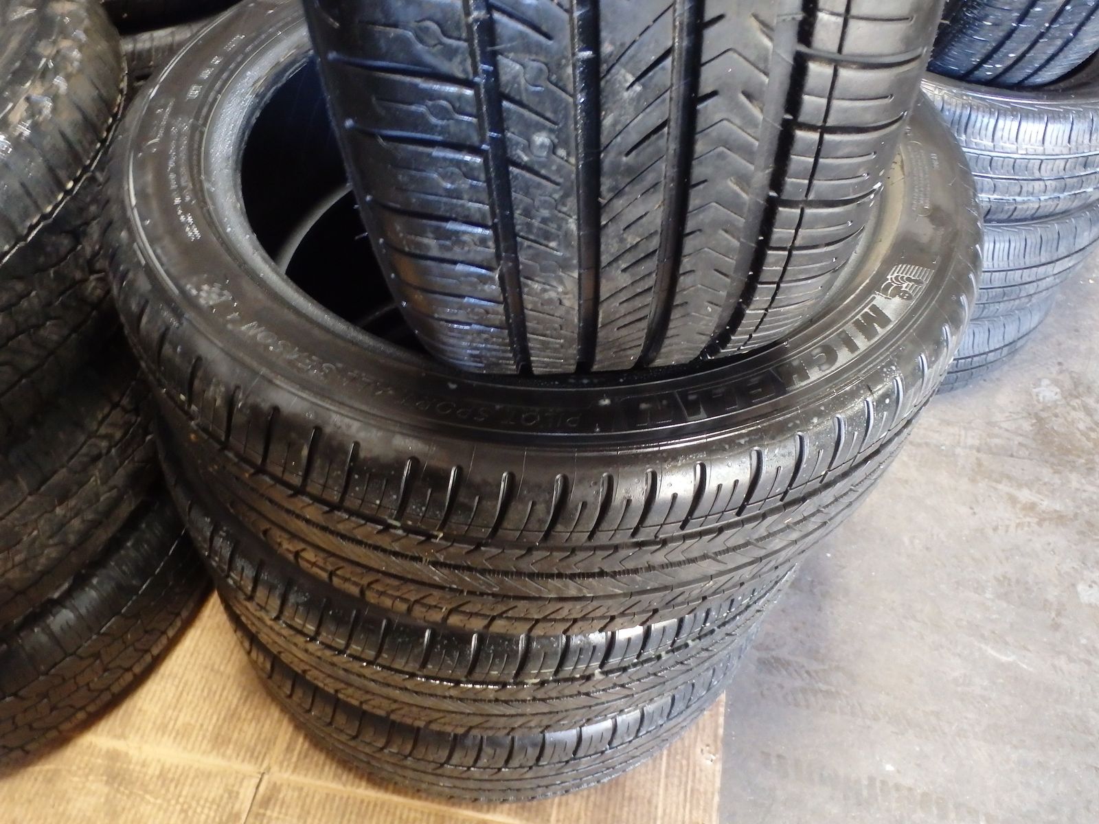 225/45R19 MICHELIN PILOT SPORT A/S SET OF USED TIRES