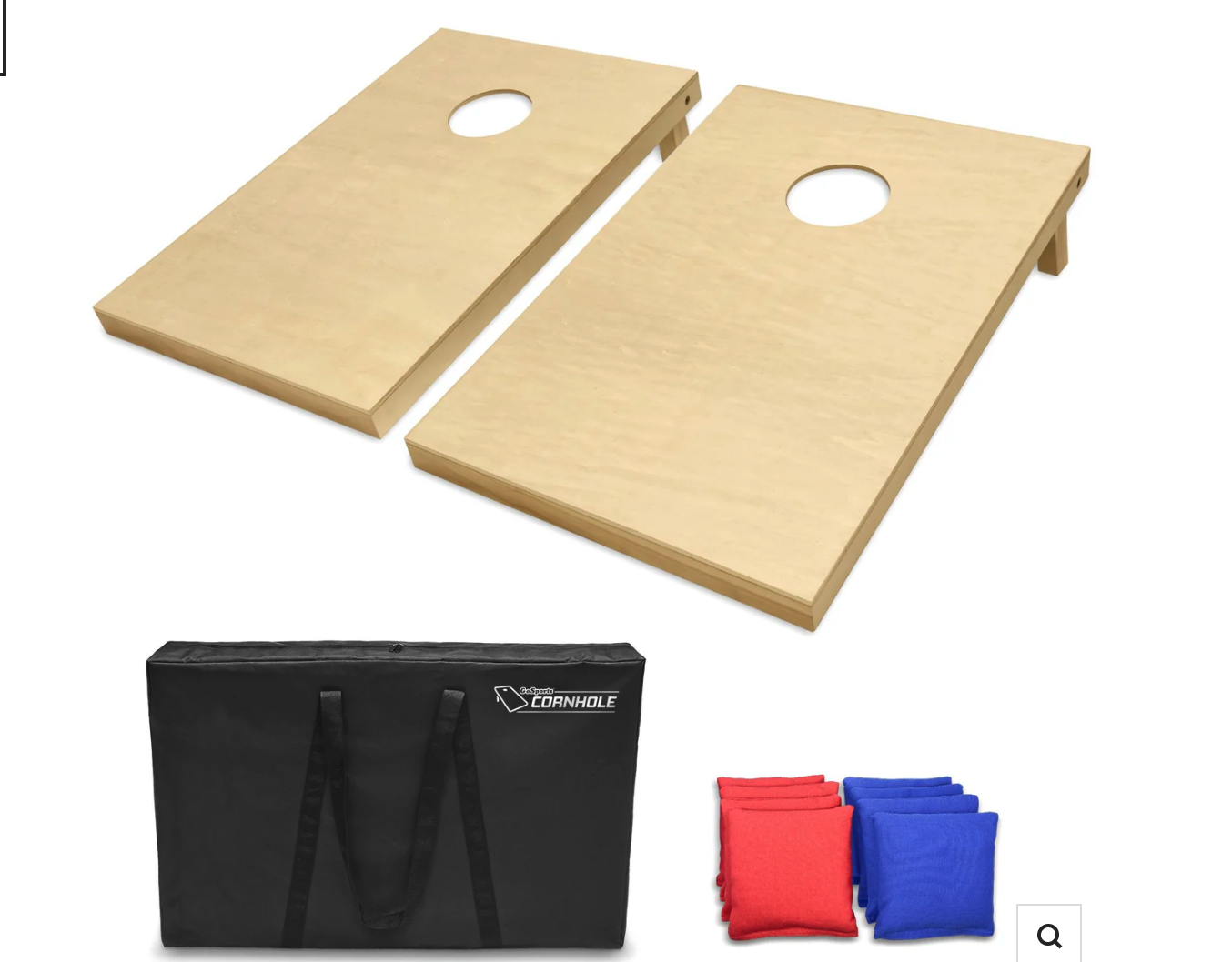 New Small Portable  3 FT X 2 FT SOLID WOOD PREMIUM CORNHOLE SET