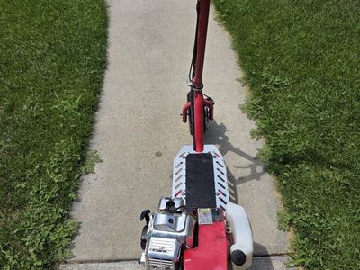 Red Gas-Powered Scooter
