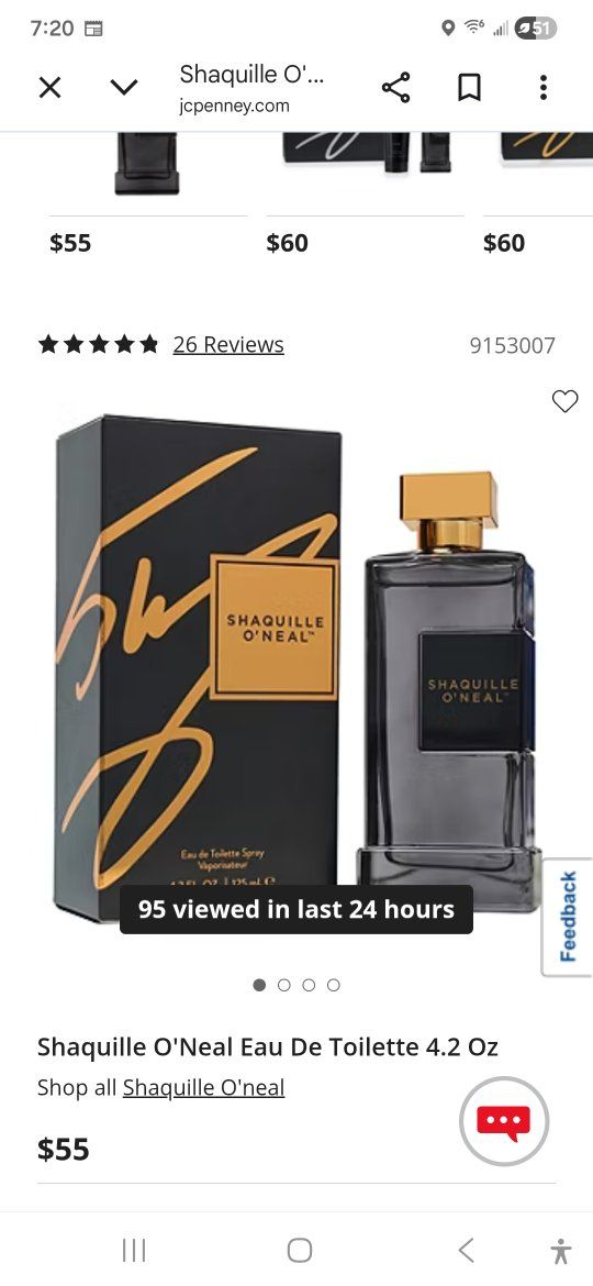 Shaquille O'Neal Eau De Toilette Spray 4.2 Oz New in Box - Men's Fragrance