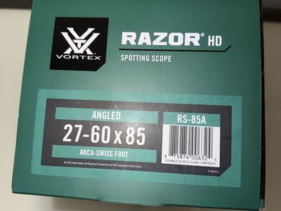 Vortex Razor HD 27-60x85 Angled Spotting Scope *BRAND NEW IN BOX*