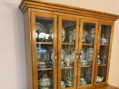 Oak China Hutch