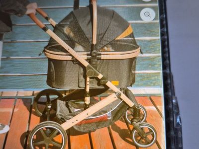 KID Shock-Absorbing Pet Stroller - Folds for Easy Storage, Suitable for Most Pet Sizes