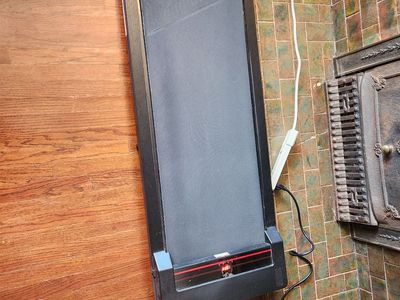 Walking pad. Works great. Large pad. Goes up to 4 mph. Can slide under your couch.