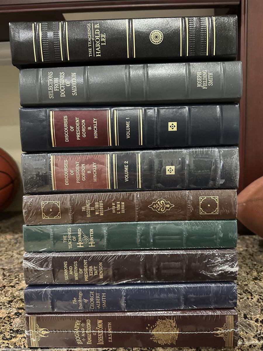 NEW, 9 LDS Leather Employee Gift Books (6 Wrapped)