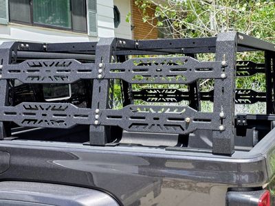 Jeep Gladiator Overland Bed Rack - Black, Durable, assembled, easy install