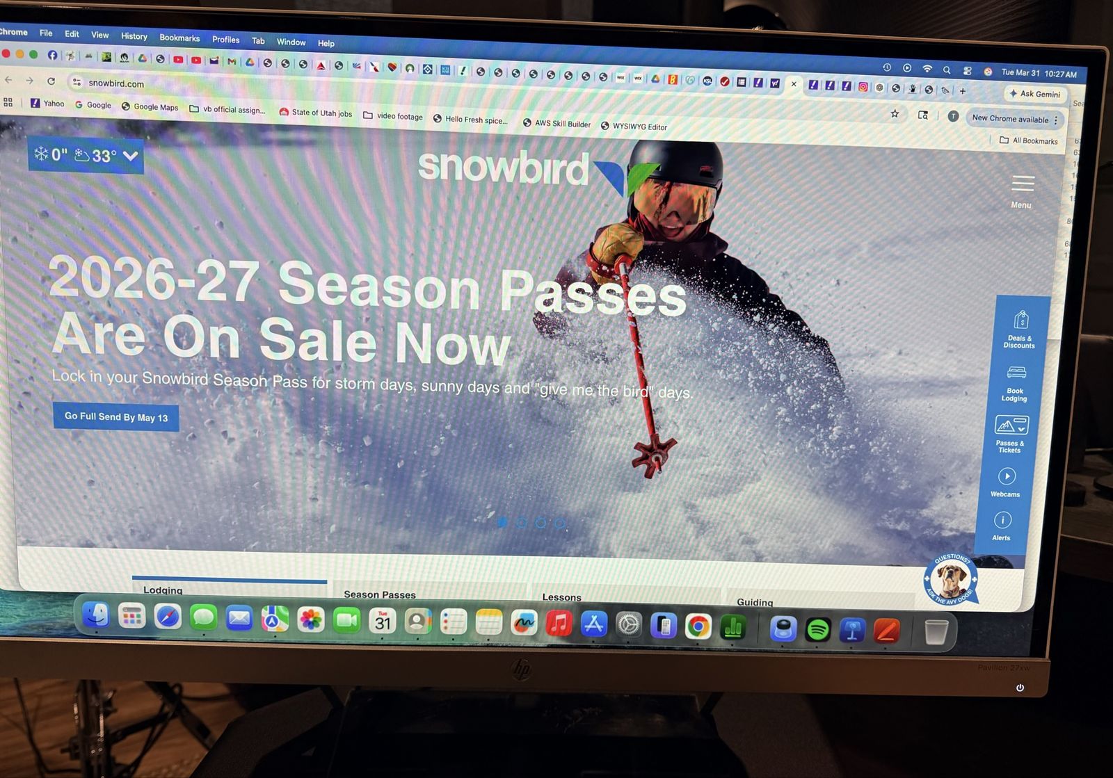 HP Pavilion 27xw 27" Monitor