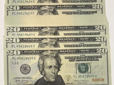 20 Consecutive Uncirculated Crisp $20 bills