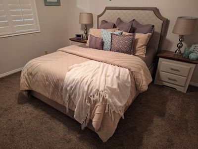 Custom Queen Bed and Serta Mattress