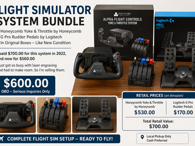 Yoke - Throttle - Rudder Flight Simulator System reasonable offer