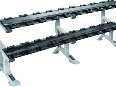 York Barbell Pro Style 2 Tier Dumbbell Rack