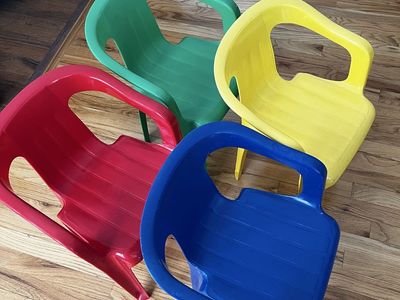 4 Plastic Kid Chairs