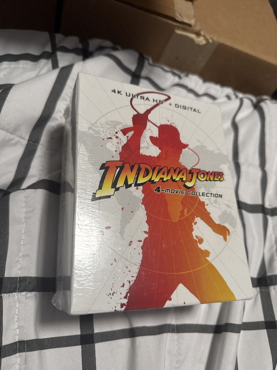 Indiana Jones 4-Movie Collection 4K Ultra HD + Digital - Brand New, Sealed Box Set