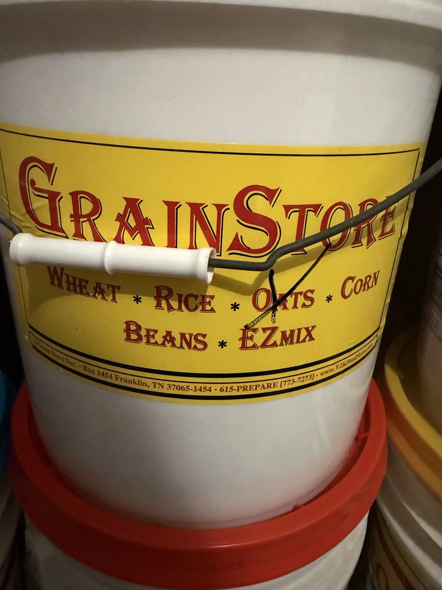 Wheat In 5 gallon buckets, 30 pounds each.  Non GMO. 