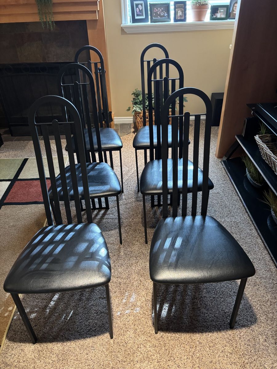 Contemporary Dining Room Chairs (6)