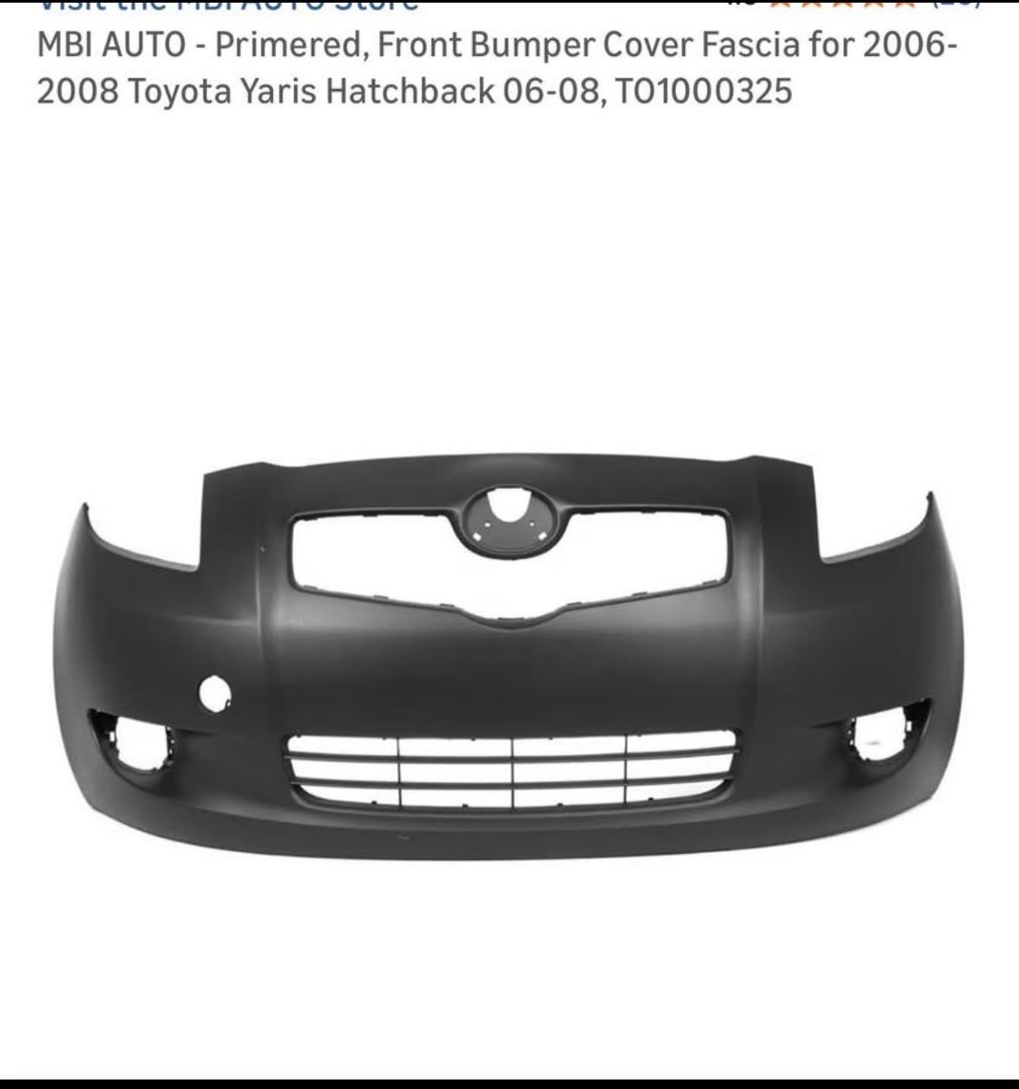 2008 Toyota Yaris Front Bumper