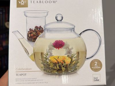 Teabloom Glass Teapot