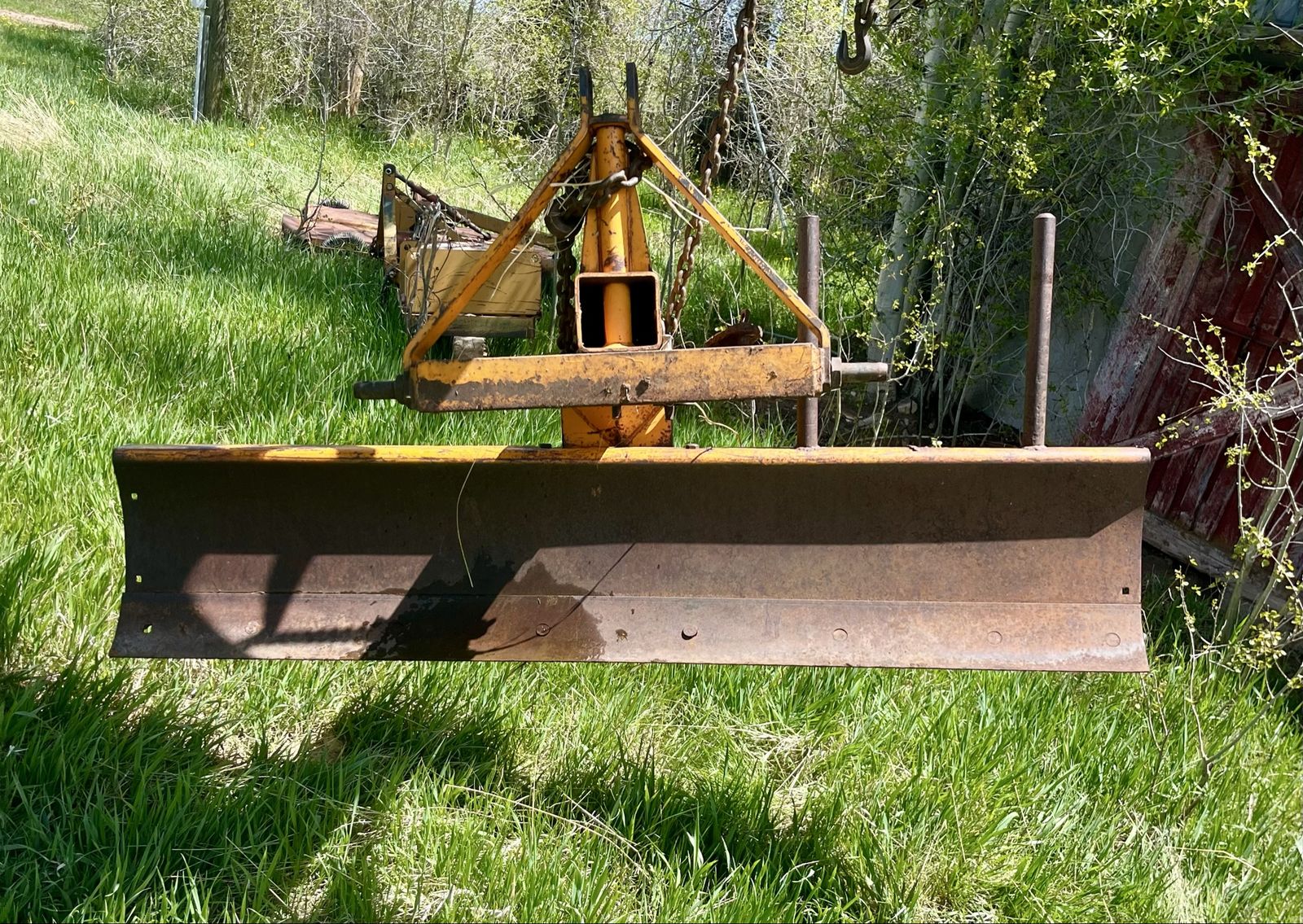 Tractor rear blade