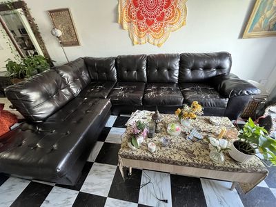 Leather couch