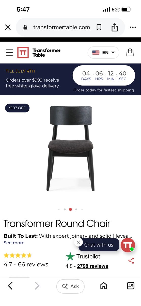 Transformer chairs(dinning table chairs)
