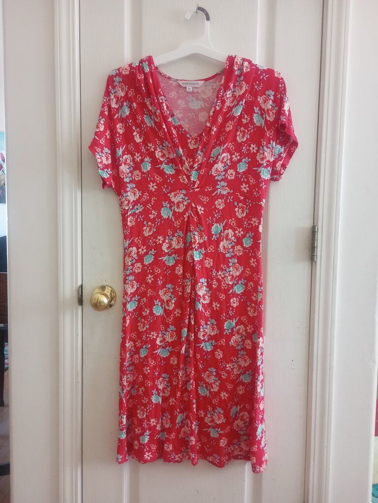 Downeast Pink Floral Dress~XS