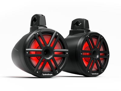 Rockford M2WL-10H 1200W Marine LED Tower Speakers - SAVE $215 NEW