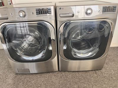 LG mega capacity stainless washer and dryer set