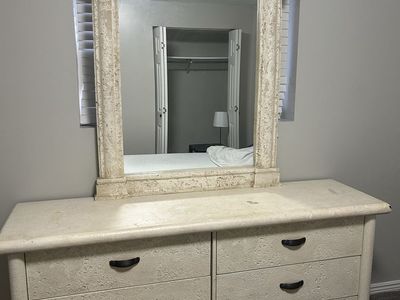 Grecian Styled Dresser with Mirror