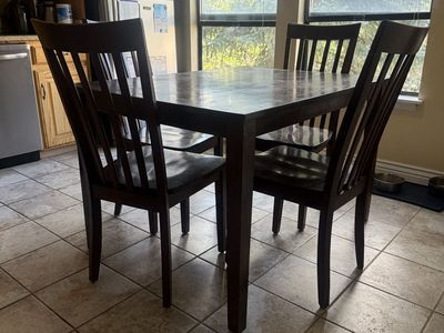 Dining Table Set with 4 Matching Chairs