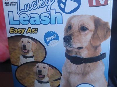 Lucky Leash 2-In-1 Retractable Leash & Collar Large/Extra Large 36-80 lbs