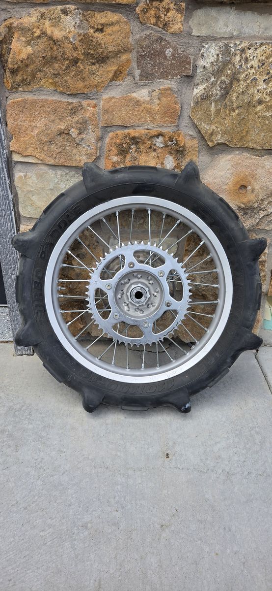 CR500 Spare Rear Wheel Setup