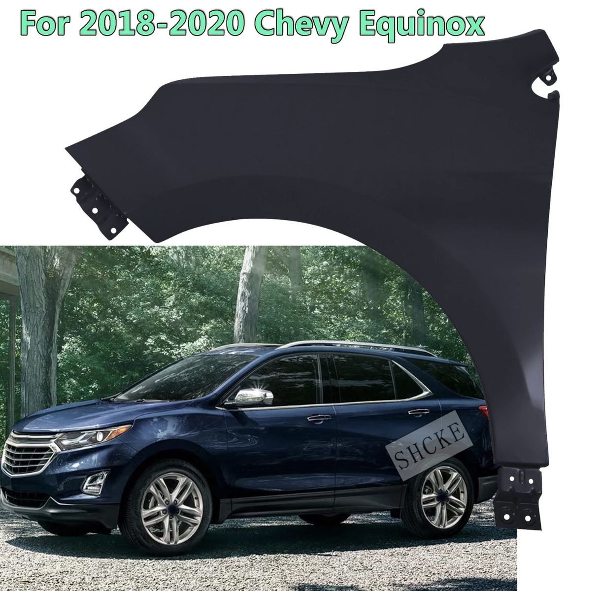 New Fender Panel for 2018-2020 Chevy Equinox - Driver Side, Primed Black