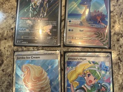 4 Full Art Pokemon cards