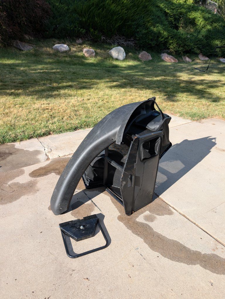 MTD 19A30014OEM Lawn Mower Leaf Bagger Attachment with Chute and Two Bags