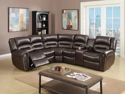 NEW RECLINING Leather SECTIONAL - NEW IN BOX