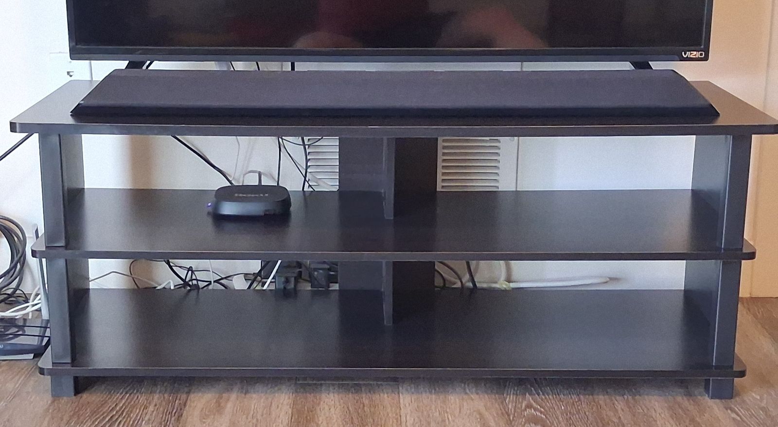 Black 3-Tier TV Stand Media Console