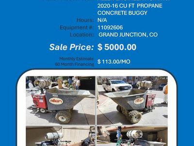 Concrete buggy Allen AR16P 2020 grand junction great deal 5000K