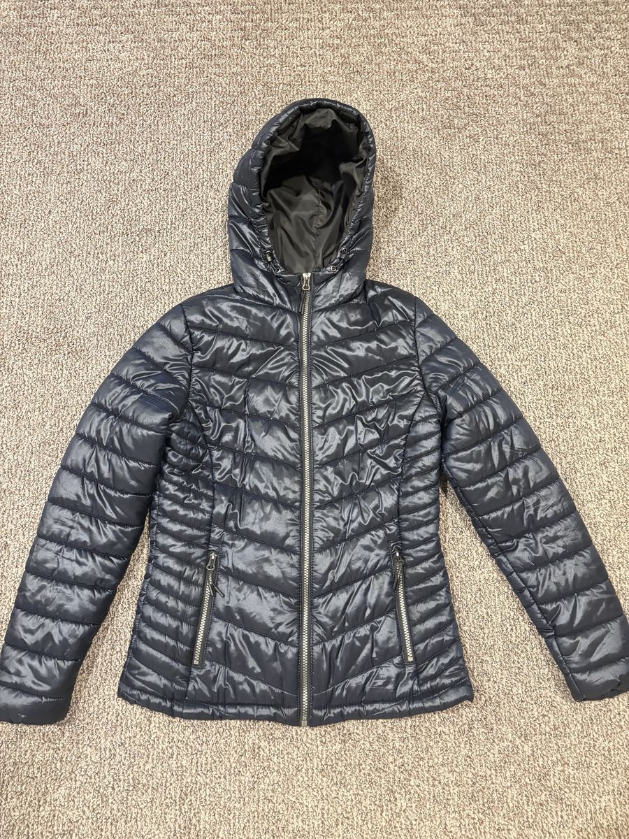 Stoic women’s small insulated hooded black jacket