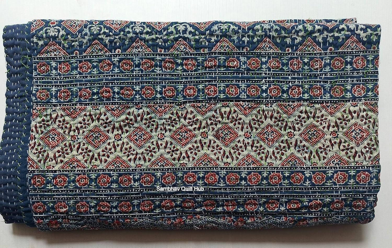 Kantha Style Coverlet
