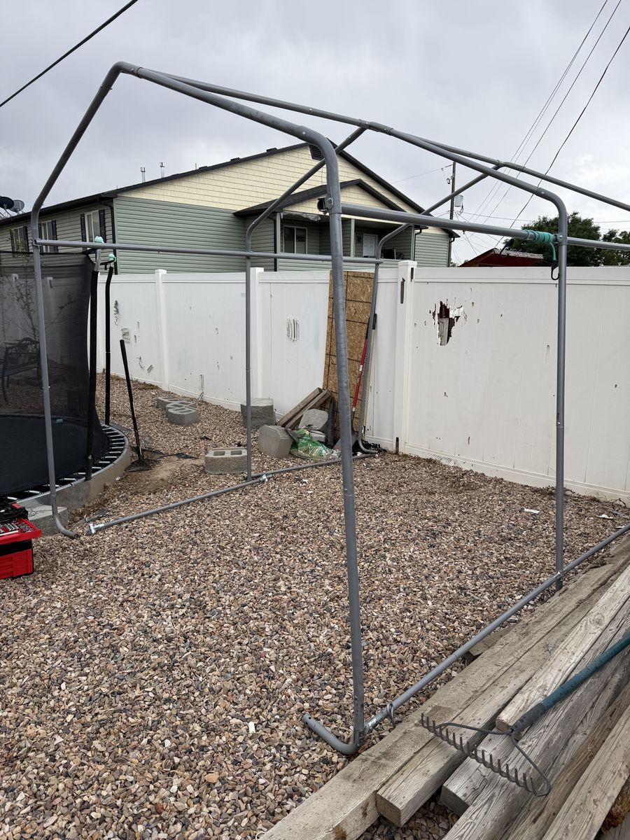 ShelterLogic Outdoor Metal Frame Canopy Shed Structure