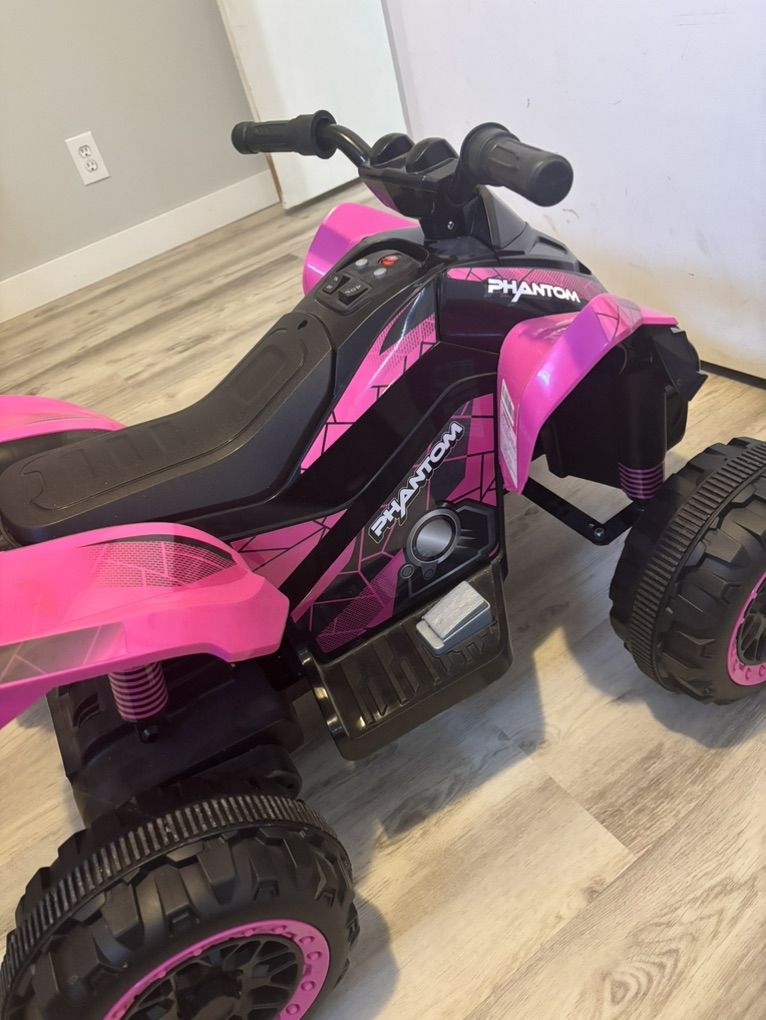 Pink 12V Phantom 4 Wheeler ATV