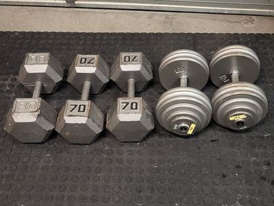dumbbells 380 pounds