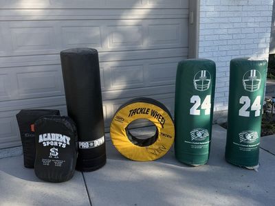 Football Training Equipment Bundle - Tackle Dummies and Tackle Wheel