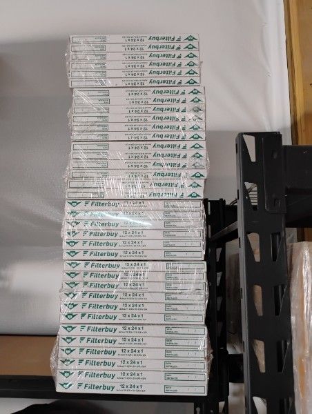 Filterbuy 12x24x1 Air Filters - Lot of 6 Packs  (36 total)