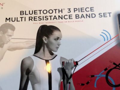 NextGen Smart Fitness Spider Resistance Band - Black/Red. Bluetooth.New in box