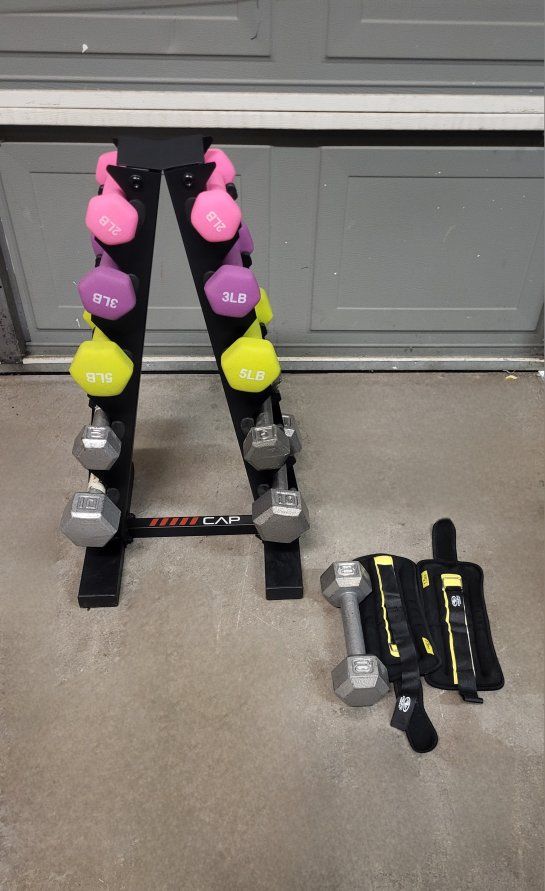 dumbbell set 58 pounds