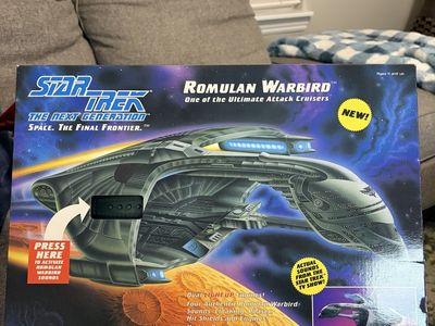 Vintage Star Trek TNG Romulan Warbird Playmates Collector's Edition w/ Sounds & Lights