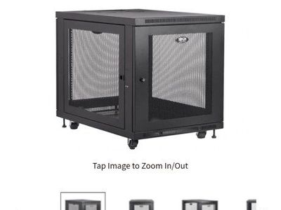 Eaton Tripp Lite SmartRack SR12UB 12U Mid-Depth Small Rack Enclosure, Black