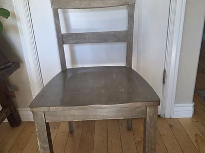 Pier 1 Dining Chairs - Gray Wood Finish